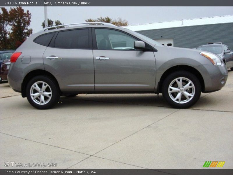 Gotham Gray / Black 2010 Nissan Rogue SL AWD