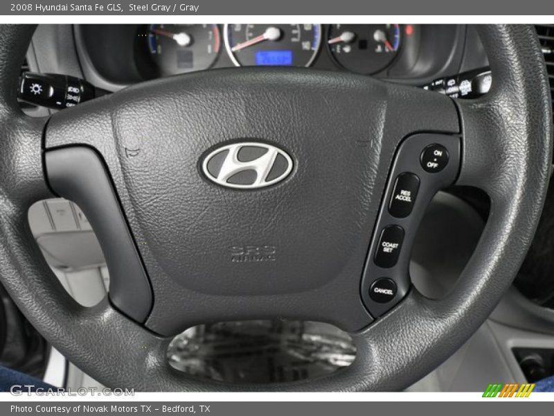 Steel Gray / Gray 2008 Hyundai Santa Fe GLS