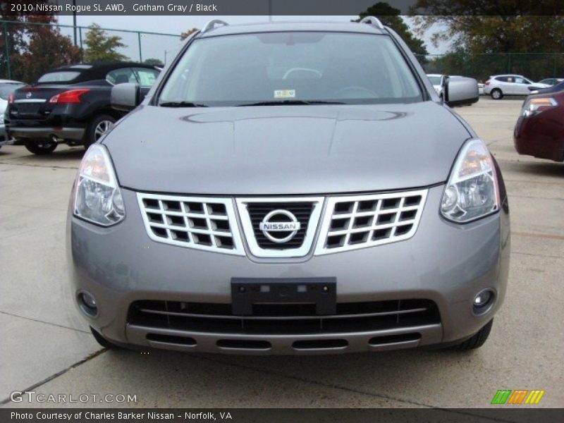 Gotham Gray / Black 2010 Nissan Rogue SL AWD
