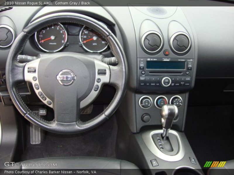 Gotham Gray / Black 2010 Nissan Rogue SL AWD