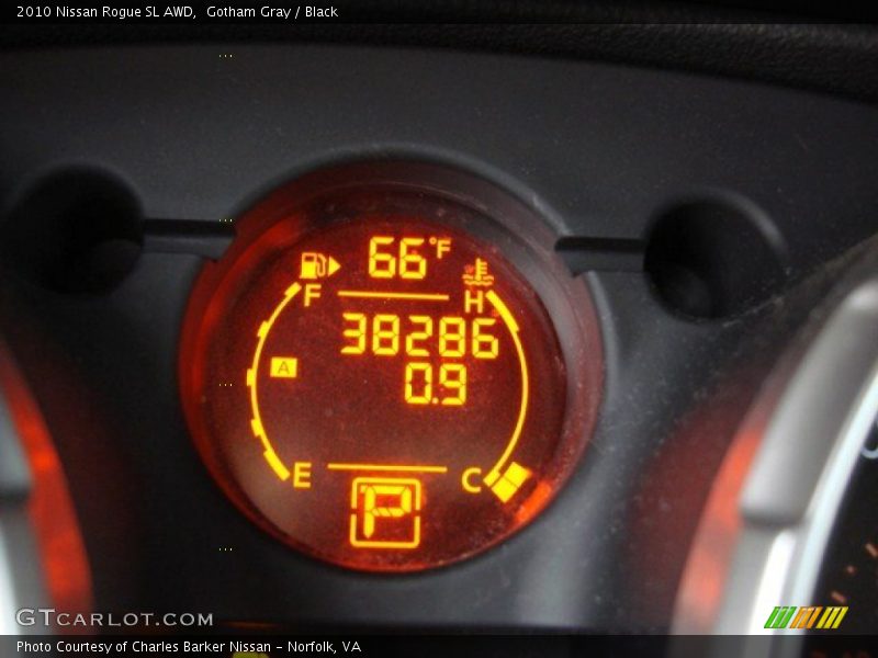 Gotham Gray / Black 2010 Nissan Rogue SL AWD