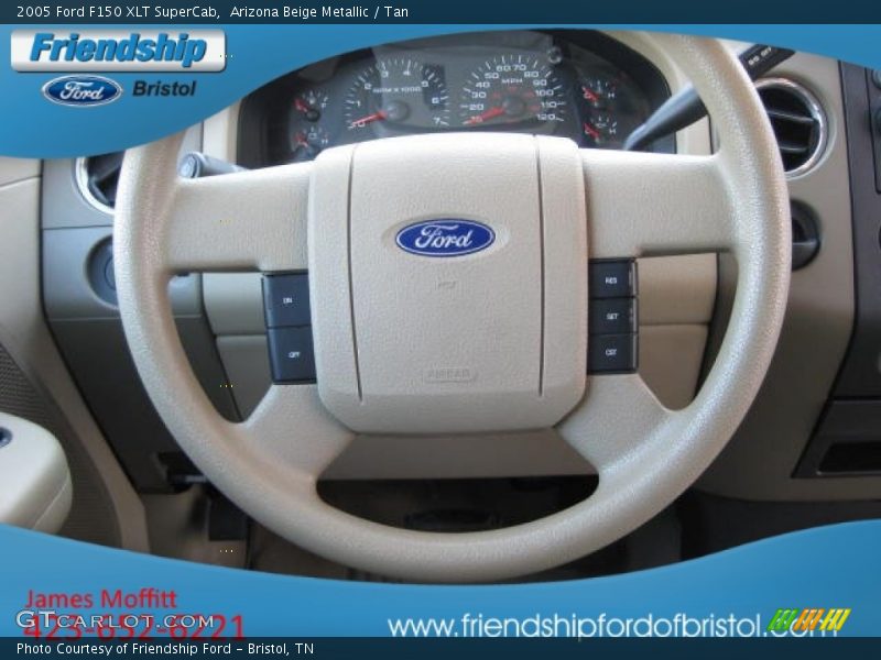 Arizona Beige Metallic / Tan 2005 Ford F150 XLT SuperCab