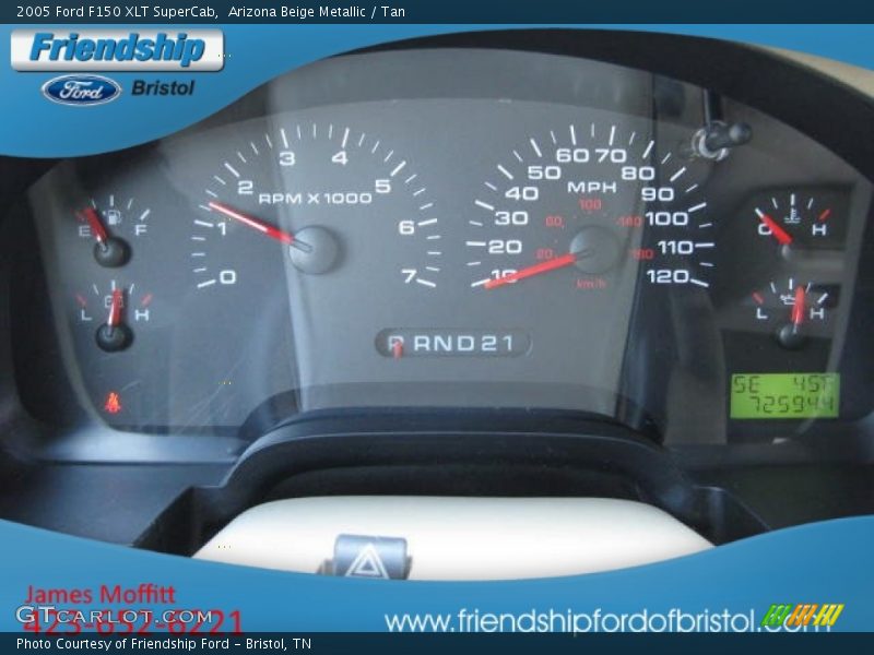 Arizona Beige Metallic / Tan 2005 Ford F150 XLT SuperCab