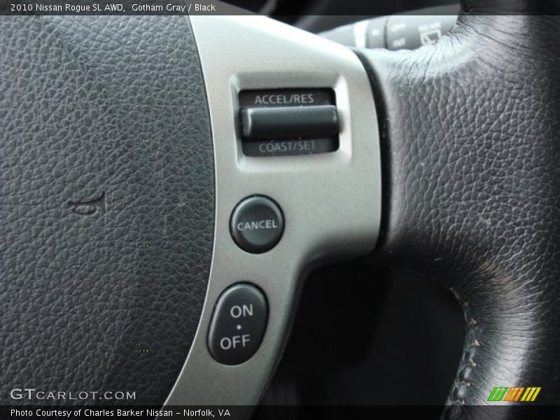 Gotham Gray / Black 2010 Nissan Rogue SL AWD