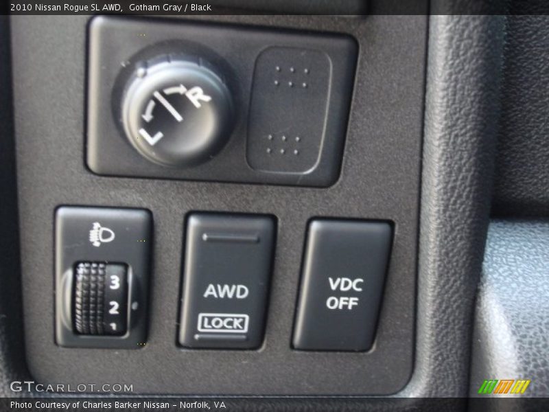 Gotham Gray / Black 2010 Nissan Rogue SL AWD