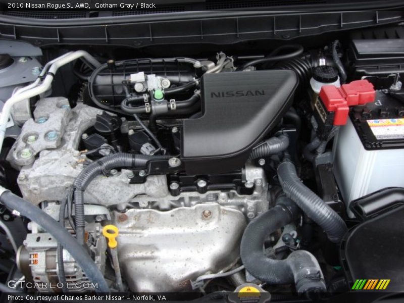 Gotham Gray / Black 2010 Nissan Rogue SL AWD