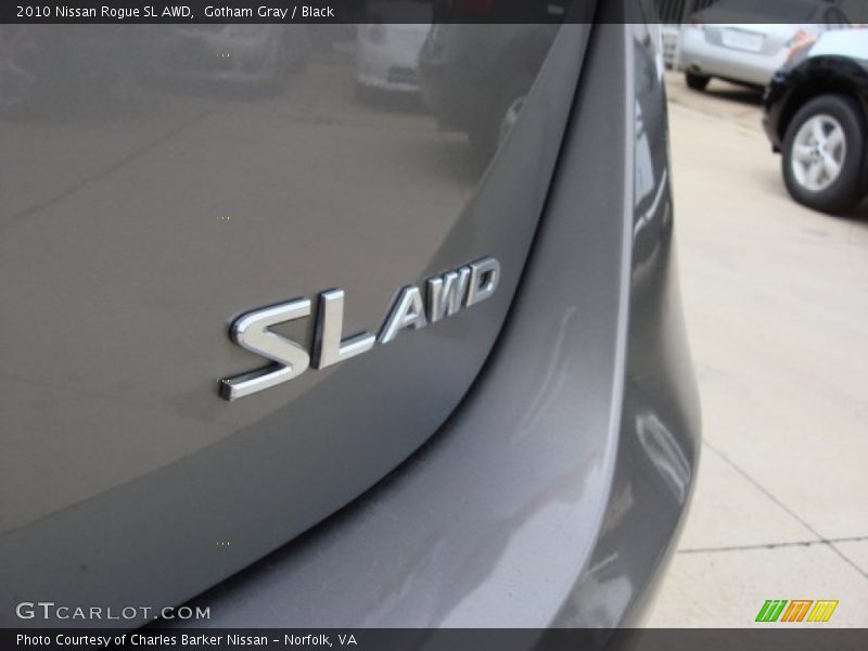 Gotham Gray / Black 2010 Nissan Rogue SL AWD