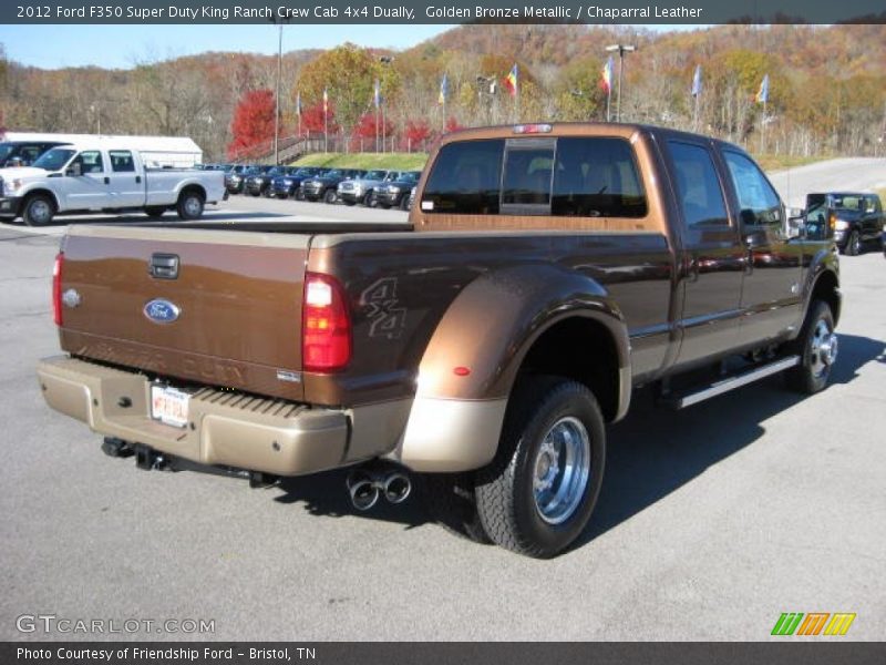  2012 F350 Super Duty King Ranch Crew Cab 4x4 Dually Golden Bronze Metallic