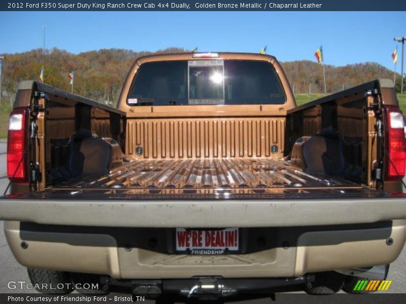 Golden Bronze Metallic / Chaparral Leather 2012 Ford F350 Super Duty King Ranch Crew Cab 4x4 Dually