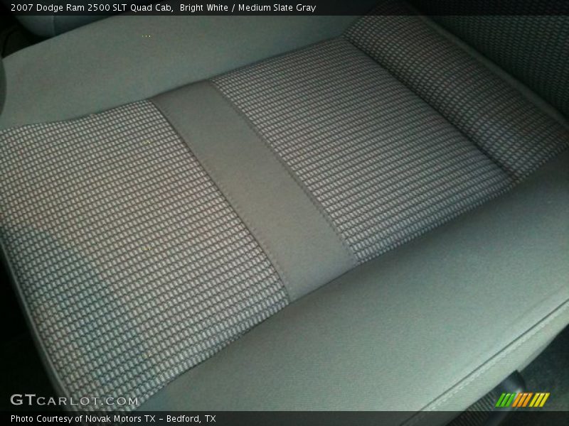 Bright White / Medium Slate Gray 2007 Dodge Ram 2500 SLT Quad Cab