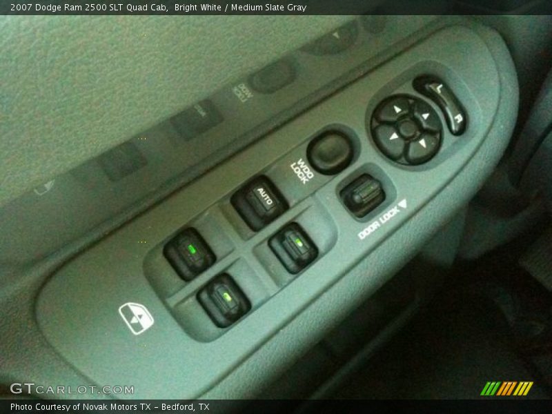 Bright White / Medium Slate Gray 2007 Dodge Ram 2500 SLT Quad Cab