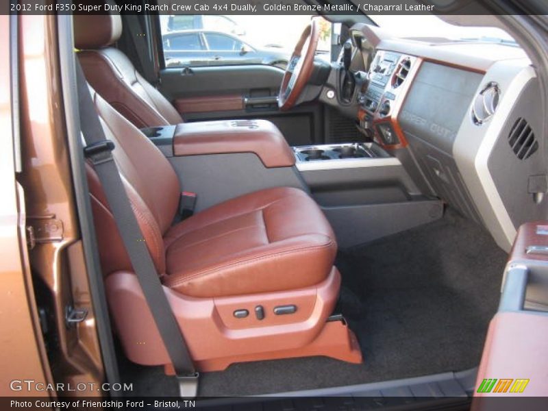  2012 F350 Super Duty King Ranch Crew Cab 4x4 Dually Chaparral Leather Interior