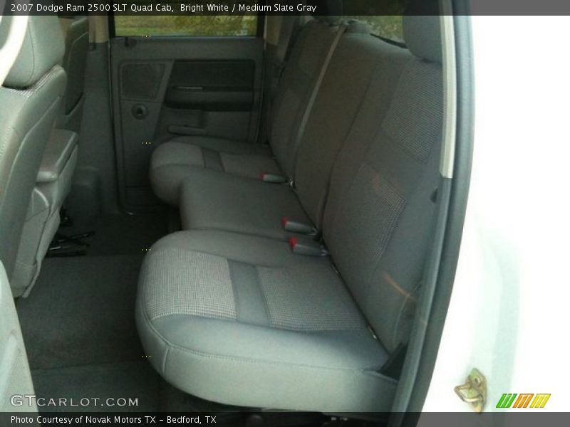 Bright White / Medium Slate Gray 2007 Dodge Ram 2500 SLT Quad Cab