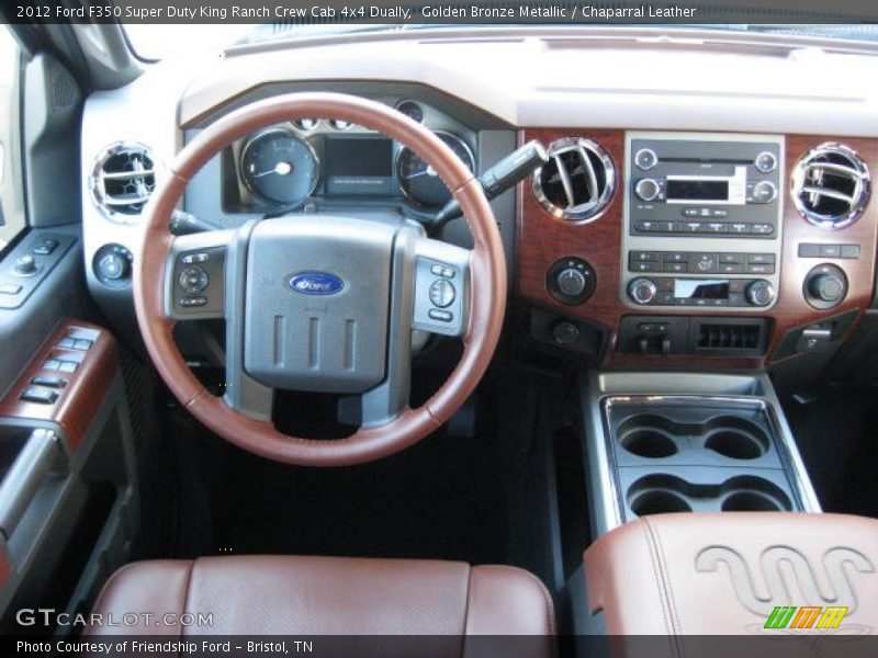 Dashboard of 2012 F350 Super Duty King Ranch Crew Cab 4x4 Dually
