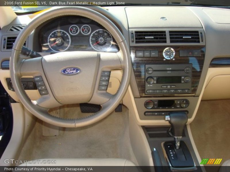 Dark Blue Pearl Metallic / Medium Light Stone 2006 Ford Fusion SEL V6