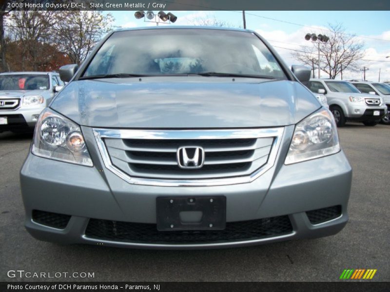 Slate Green Metallic / Gray 2008 Honda Odyssey EX-L