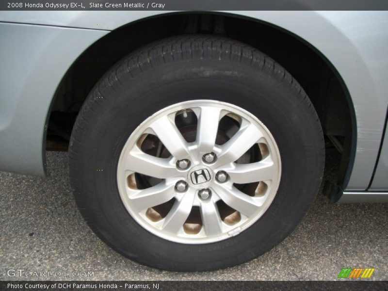 Slate Green Metallic / Gray 2008 Honda Odyssey EX-L