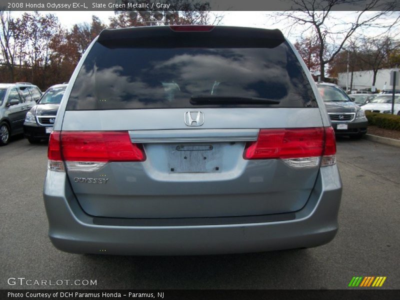 Slate Green Metallic / Gray 2008 Honda Odyssey EX-L