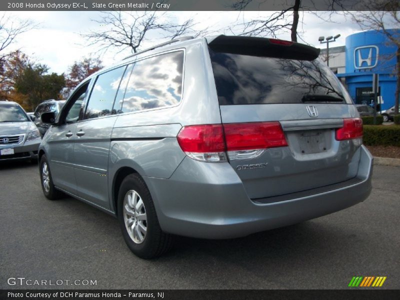Slate Green Metallic / Gray 2008 Honda Odyssey EX-L