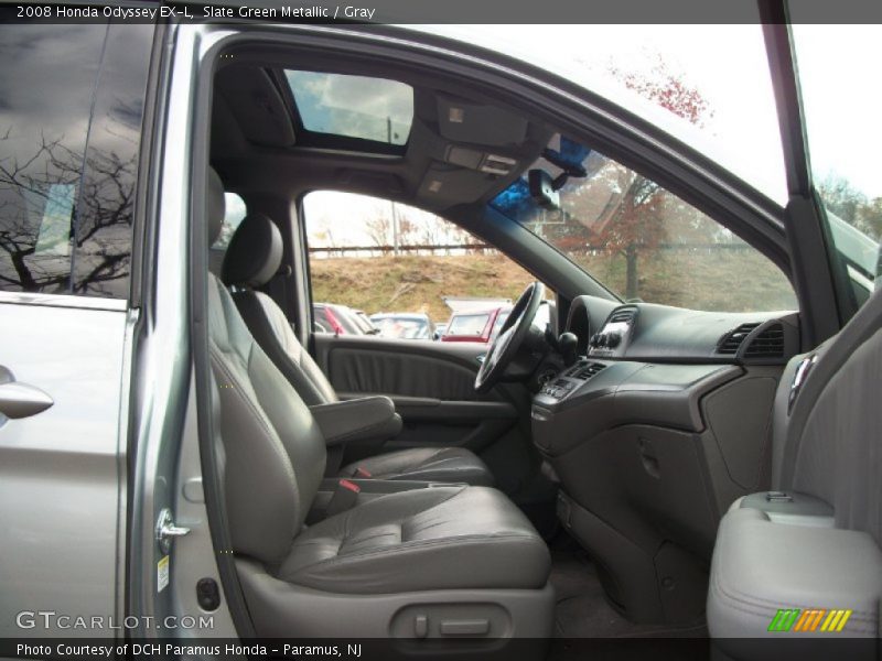 Slate Green Metallic / Gray 2008 Honda Odyssey EX-L