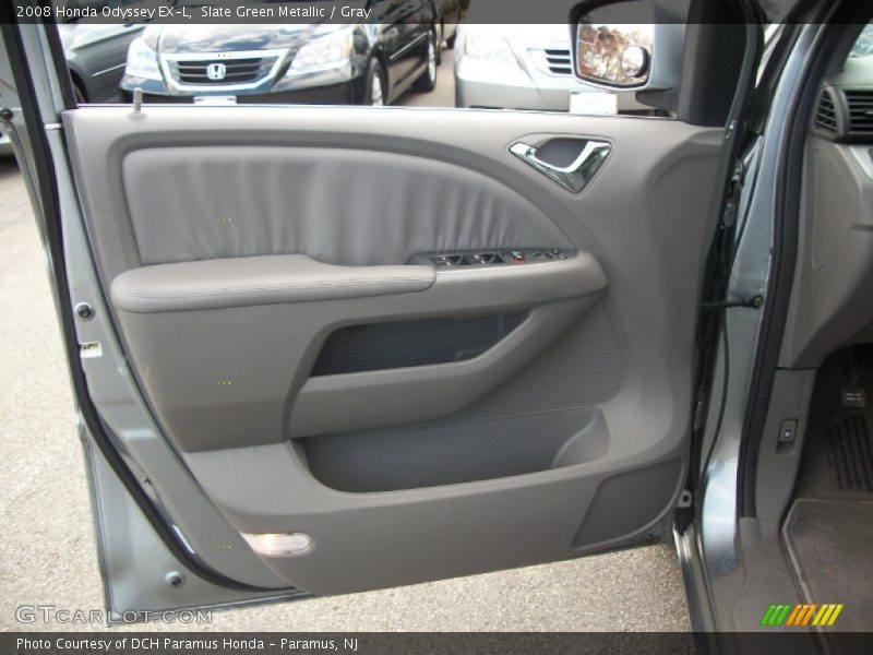 Slate Green Metallic / Gray 2008 Honda Odyssey EX-L
