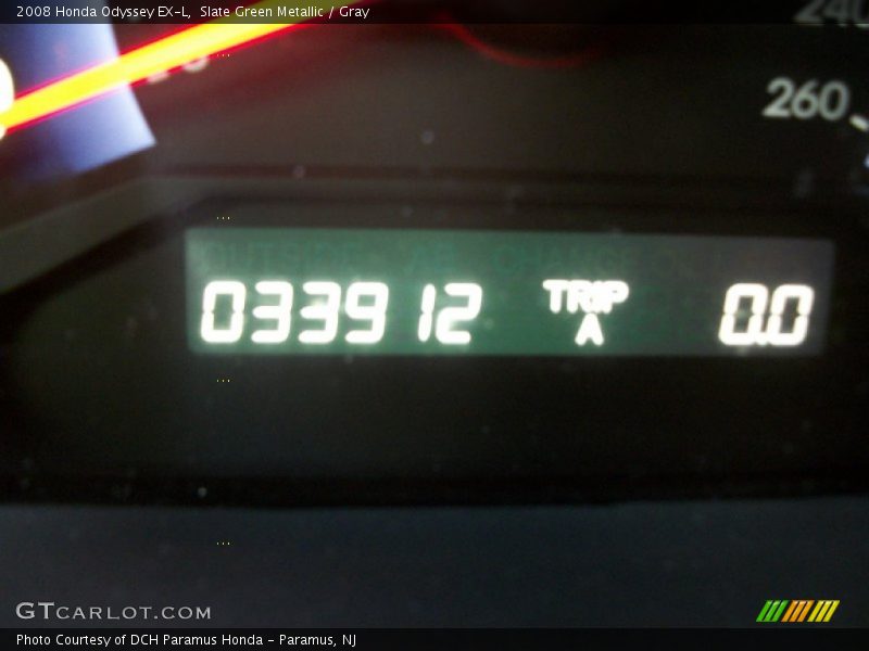 Slate Green Metallic / Gray 2008 Honda Odyssey EX-L