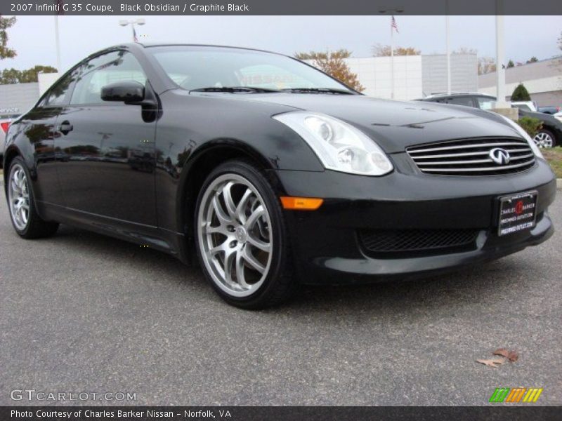 Black Obsidian / Graphite Black 2007 Infiniti G 35 Coupe