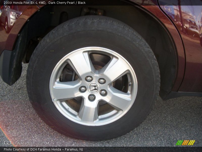 Dark Cherry Pearl / Black 2009 Honda Pilot EX-L 4WD