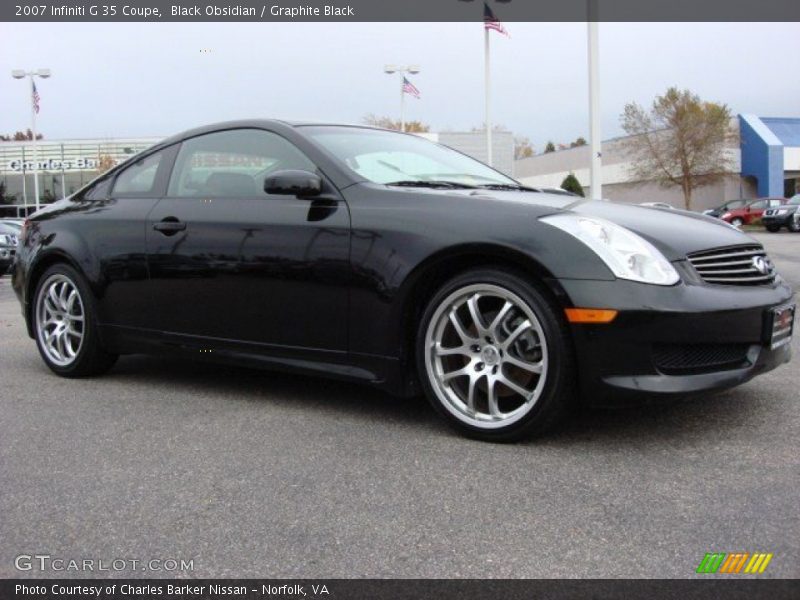 Black Obsidian / Graphite Black 2007 Infiniti G 35 Coupe