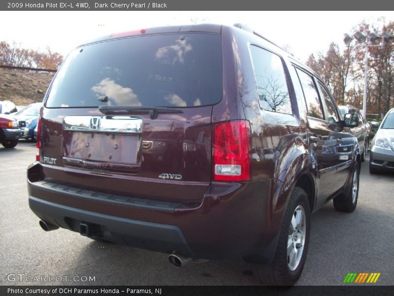 Dark Cherry Pearl / Black 2009 Honda Pilot EX-L 4WD
