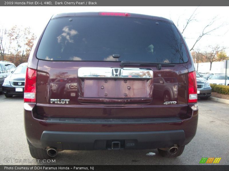 Dark Cherry Pearl / Black 2009 Honda Pilot EX-L 4WD