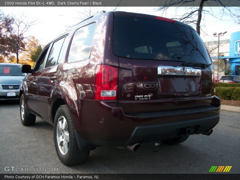 Dark Cherry Pearl / Black 2009 Honda Pilot EX-L 4WD