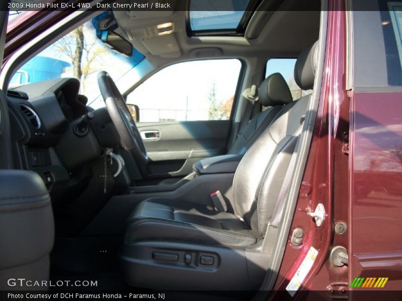 Dark Cherry Pearl / Black 2009 Honda Pilot EX-L 4WD