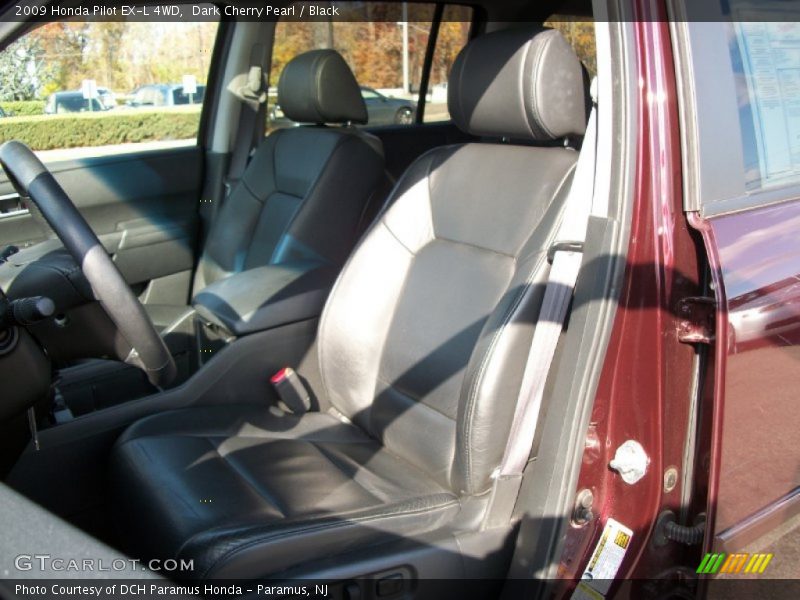 Dark Cherry Pearl / Black 2009 Honda Pilot EX-L 4WD