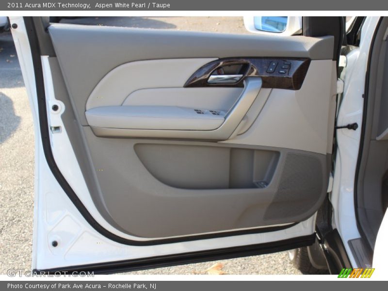 Aspen White Pearl / Taupe 2011 Acura MDX Technology