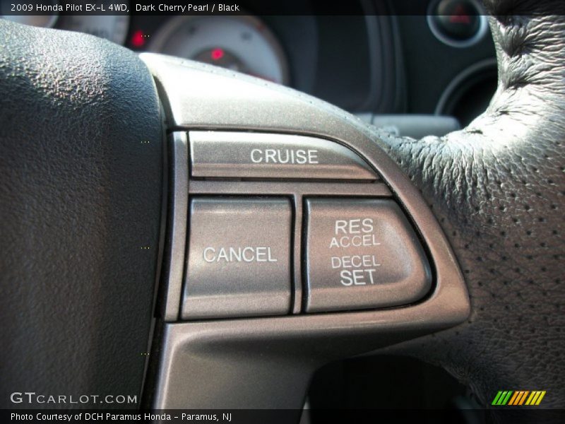 Dark Cherry Pearl / Black 2009 Honda Pilot EX-L 4WD