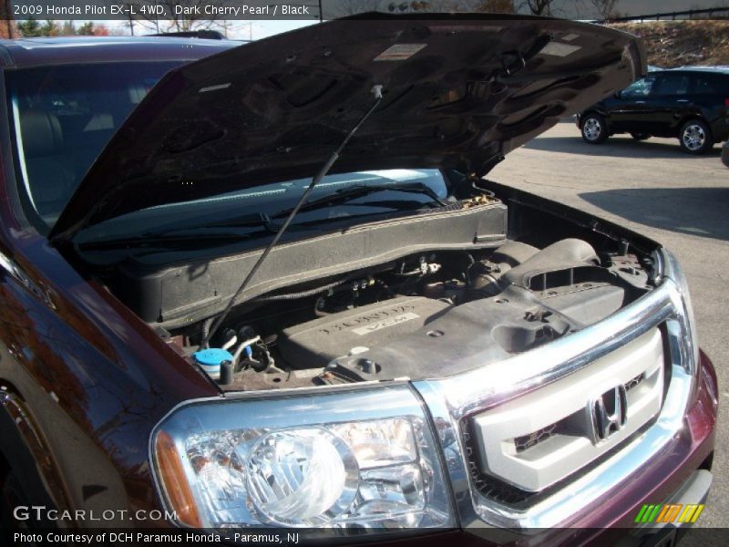 Dark Cherry Pearl / Black 2009 Honda Pilot EX-L 4WD