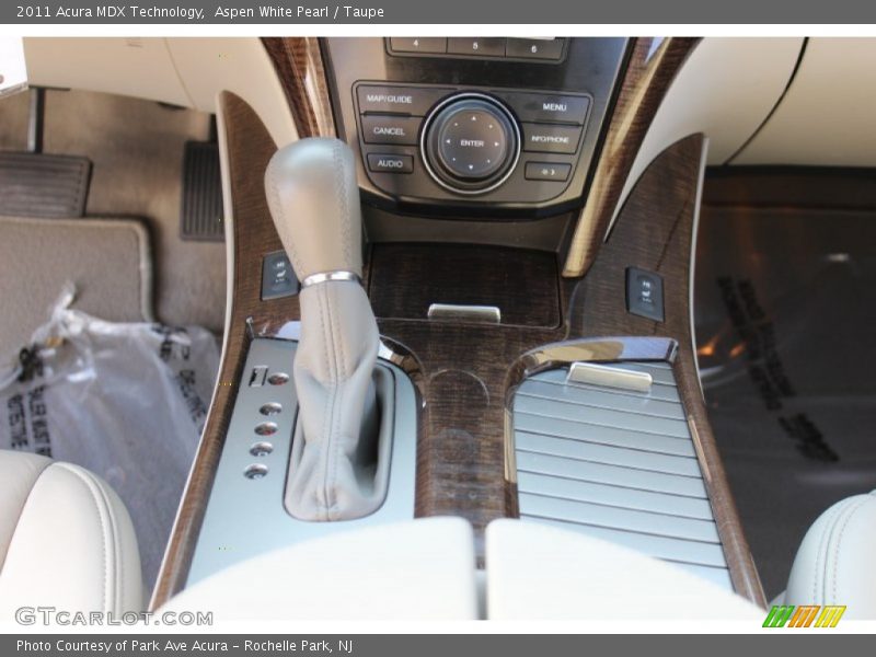 Aspen White Pearl / Taupe 2011 Acura MDX Technology