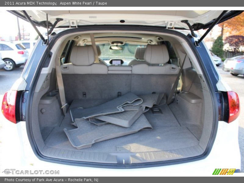 Aspen White Pearl / Taupe 2011 Acura MDX Technology