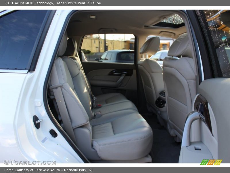 Aspen White Pearl / Taupe 2011 Acura MDX Technology