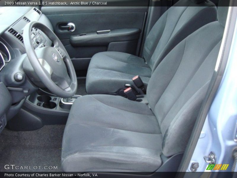 Arctic Blue / Charcoal 2009 Nissan Versa 1.8 S Hatchback