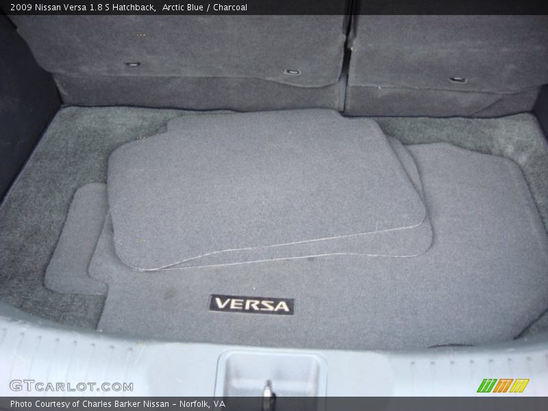 Arctic Blue / Charcoal 2009 Nissan Versa 1.8 S Hatchback