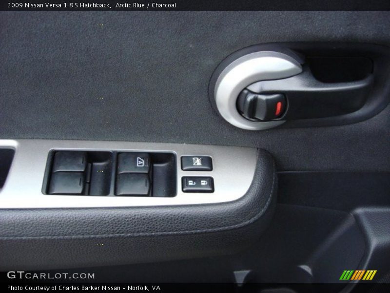 Arctic Blue / Charcoal 2009 Nissan Versa 1.8 S Hatchback