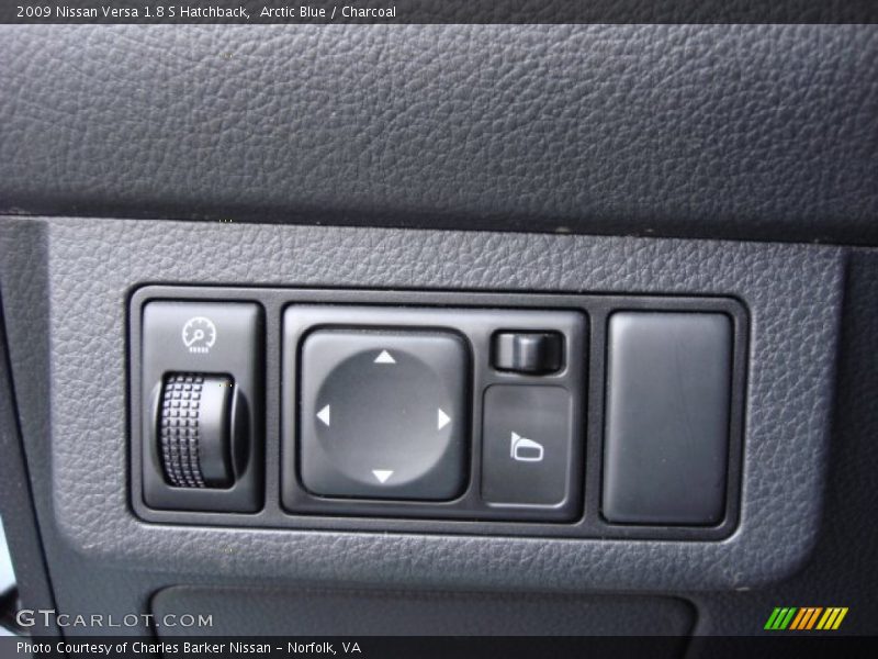 Arctic Blue / Charcoal 2009 Nissan Versa 1.8 S Hatchback