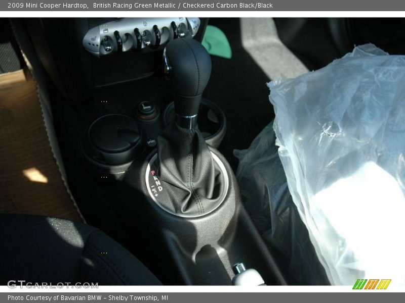 British Racing Green Metallic / Checkered Carbon Black/Black 2009 Mini Cooper Hardtop