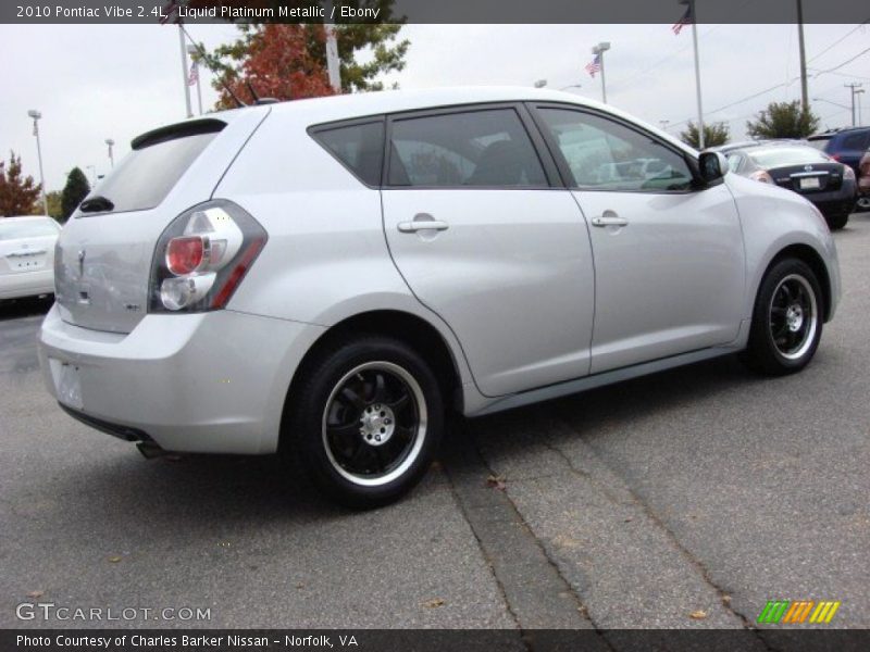 Liquid Platinum Metallic / Ebony 2010 Pontiac Vibe 2.4L