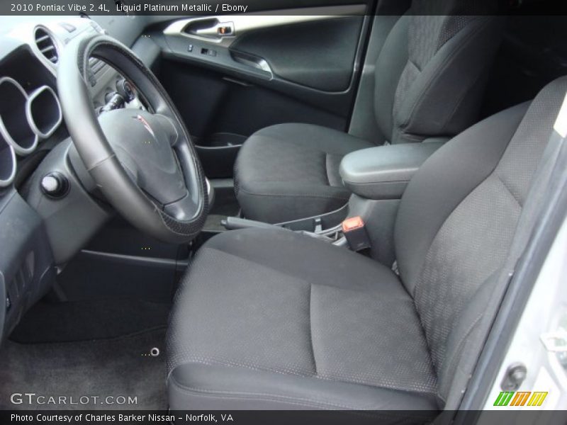Liquid Platinum Metallic / Ebony 2010 Pontiac Vibe 2.4L