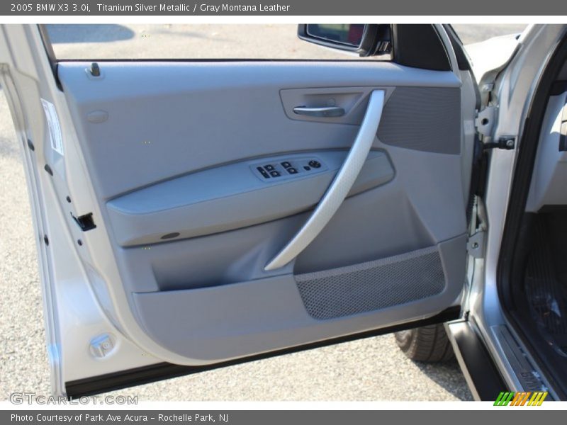 Titanium Silver Metallic / Gray Montana Leather 2005 BMW X3 3.0i