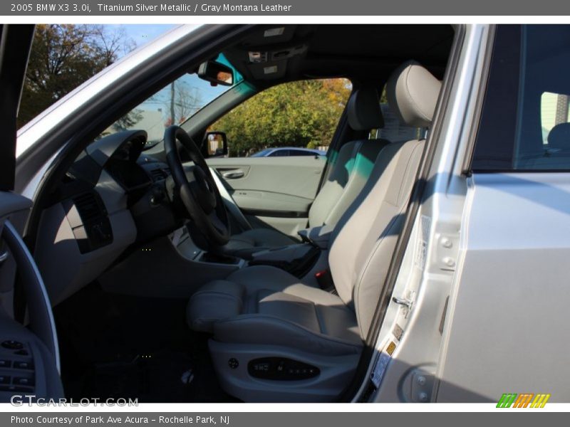 Titanium Silver Metallic / Gray Montana Leather 2005 BMW X3 3.0i