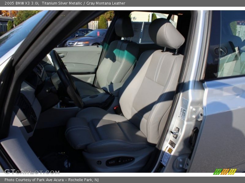 Titanium Silver Metallic / Gray Montana Leather 2005 BMW X3 3.0i